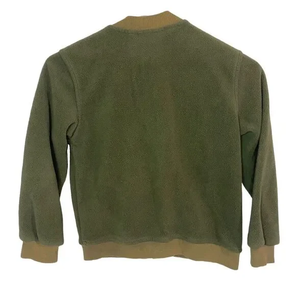 Kids Headquarters Size 6 Boys Jacket Coat Green Fleece‎ Zip Up - Picture 4 of 4